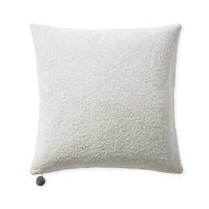 New Serena & Lily Perennials Performance Textured Loop Pillow Cover 22x22 Ivory